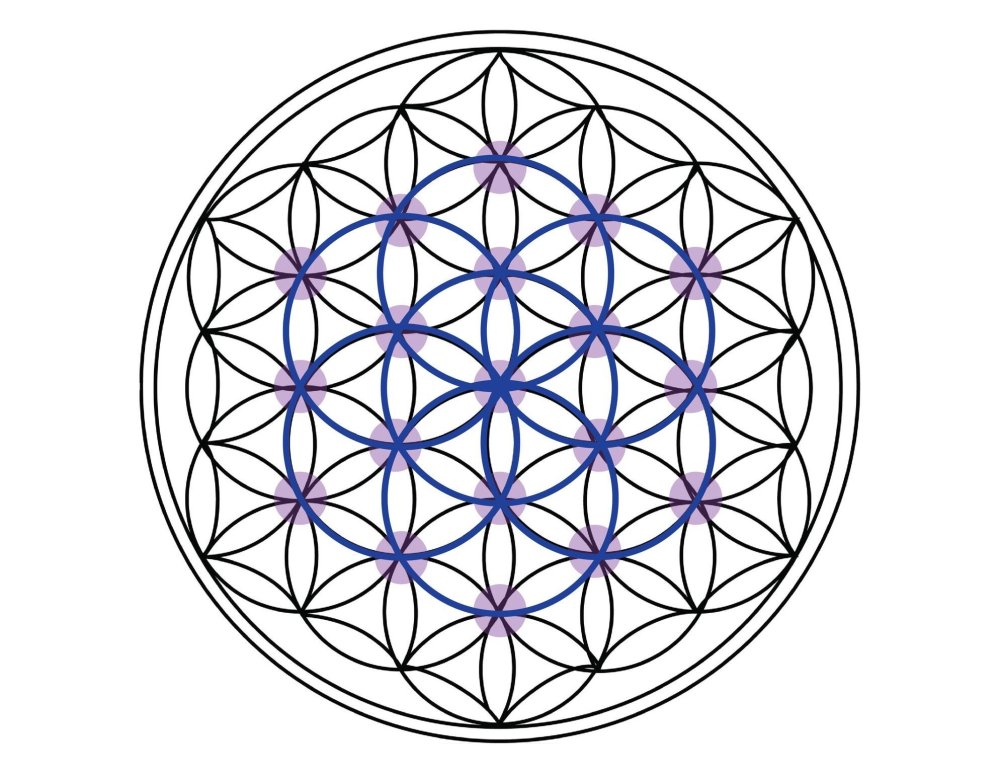 Орнамент цветок жизни