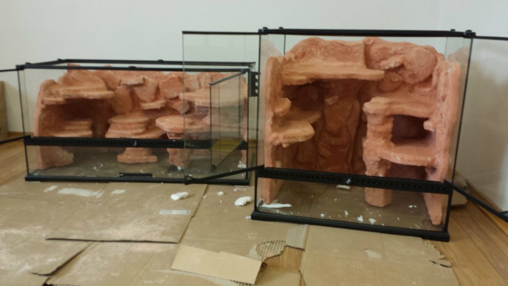 Фон для террариума из пеноплекса