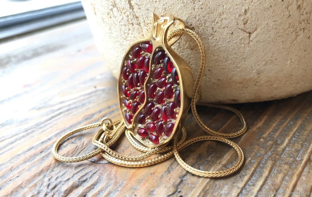 Подвеска с гранатом