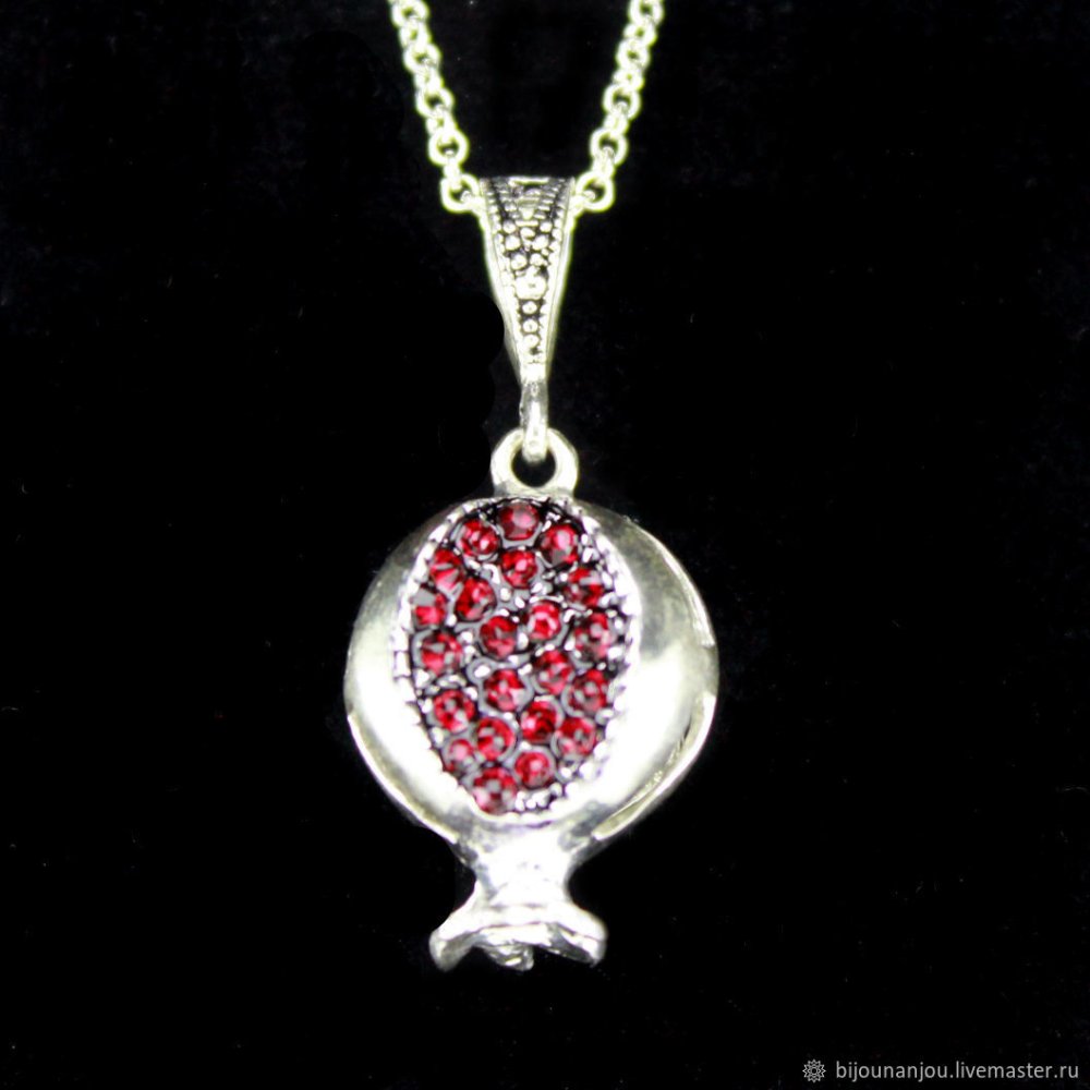 Подвеска гранат серебро мгс4ва