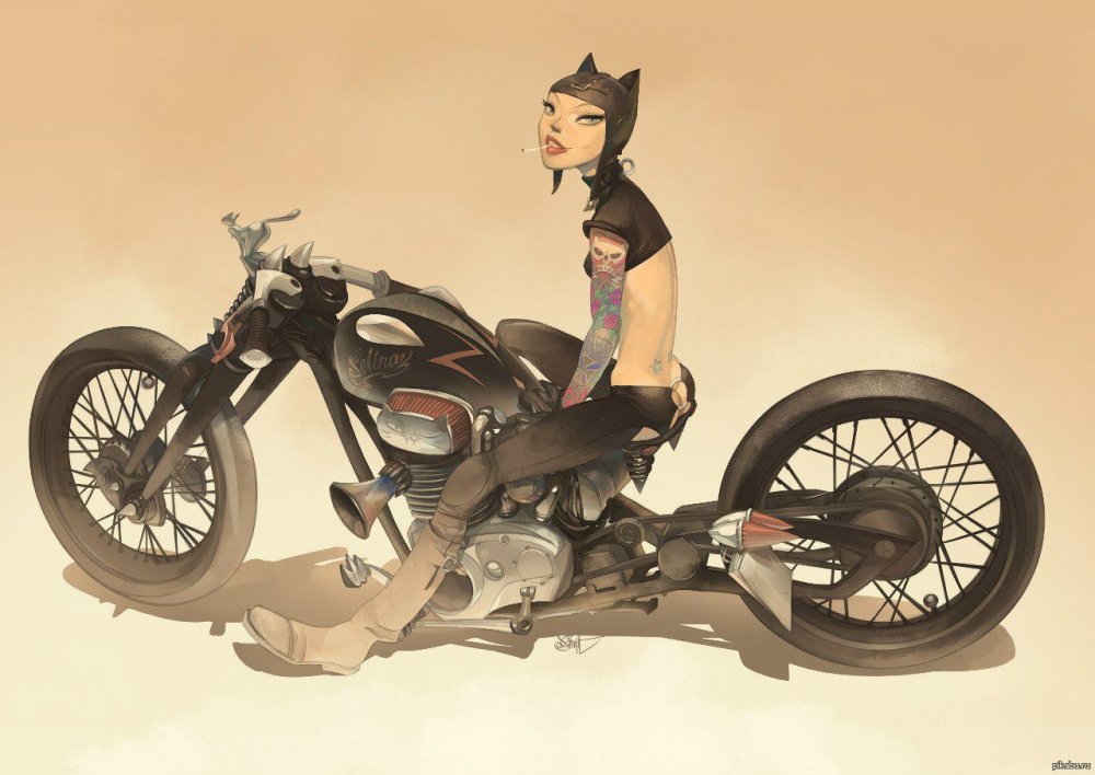 Евгений Шмидт(Otto Schmidt)... Concept Art байк