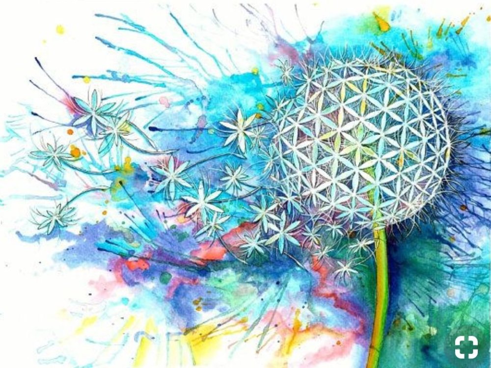 Цветок жизни живопись