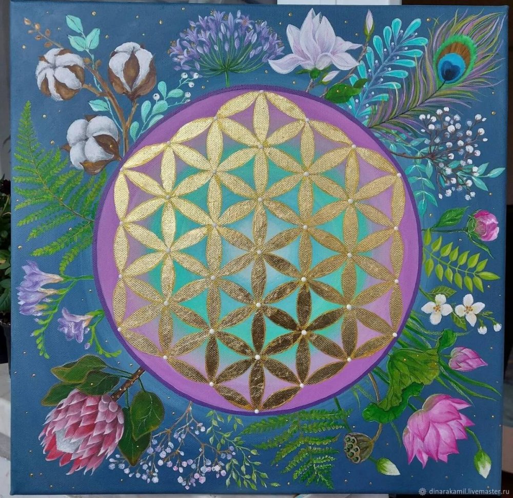 Цветок жизни картина