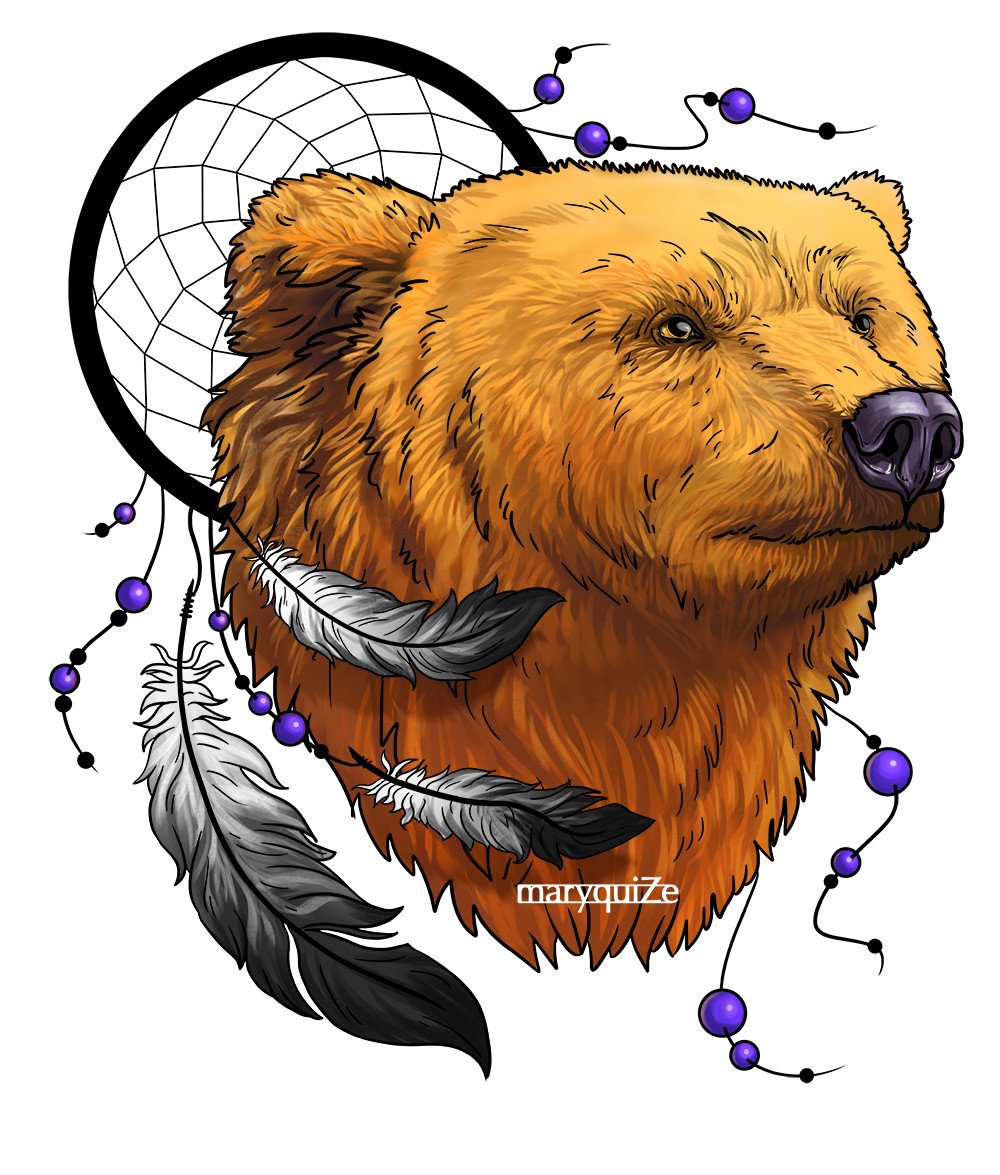Медведь арт