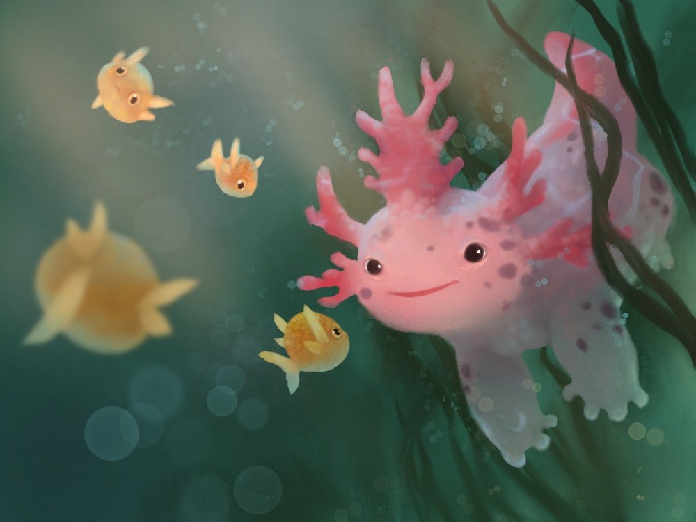 Аксолотль Эстетика