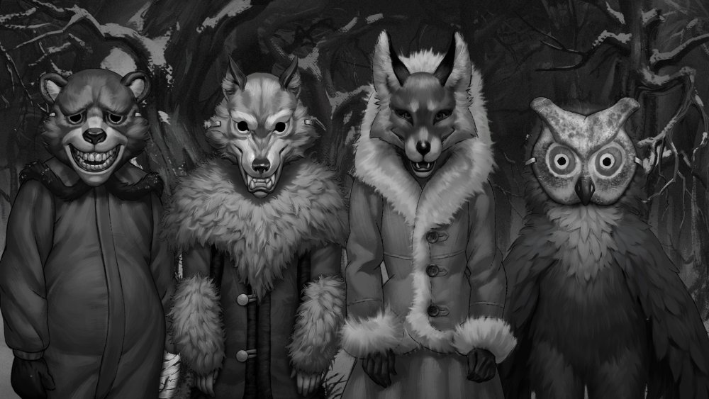 Tiny Bunny Сова волк медведь