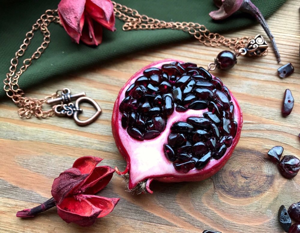 Украшения с гранатом