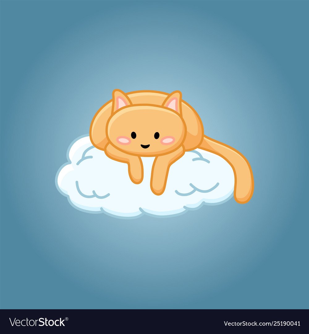 Котенок в облаках