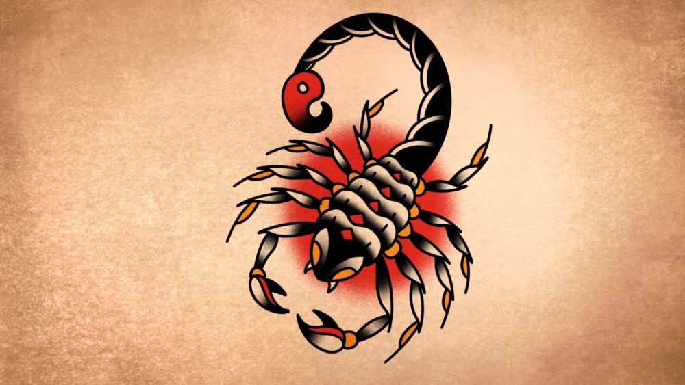 Скорпион Традишинал тату