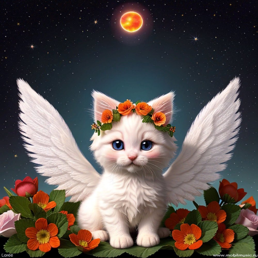 Кот ангел и дьявол