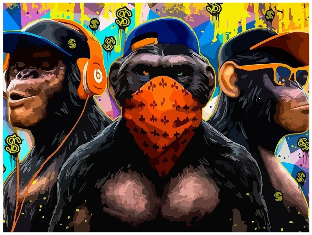 Фон с обезьянами