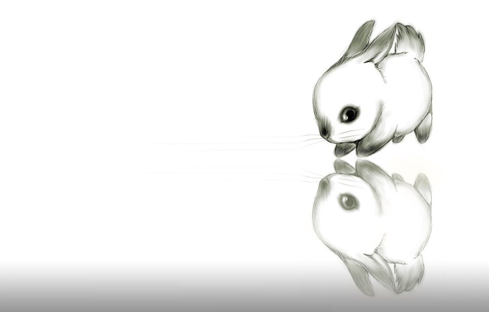 Милые мультяшные кролики