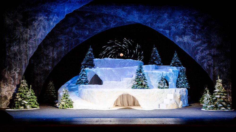 Театральные декорации зимнего леса