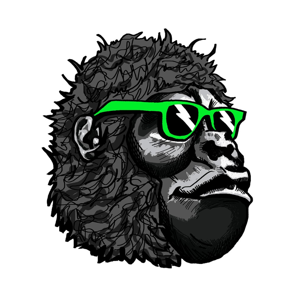 Зеленая горилла логотип