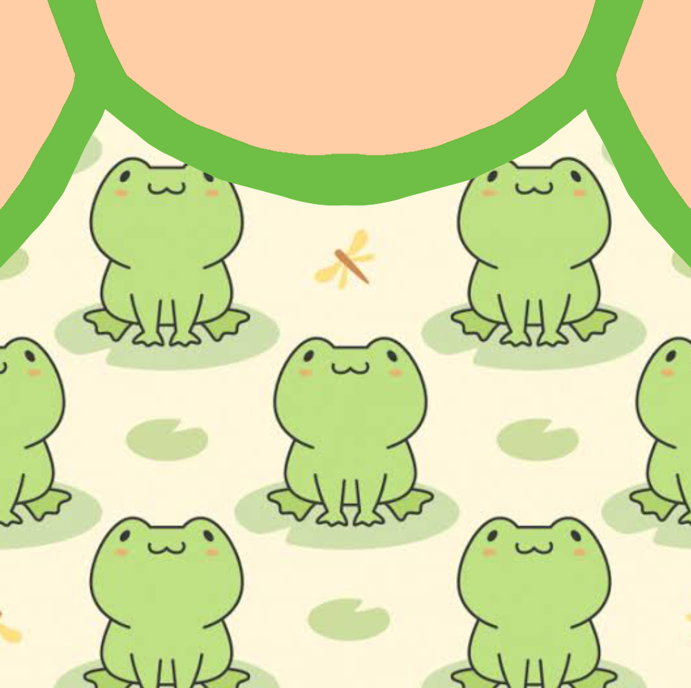 Милые каракули лягушка