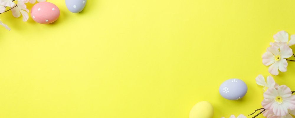 Желтый Пасхальный фон