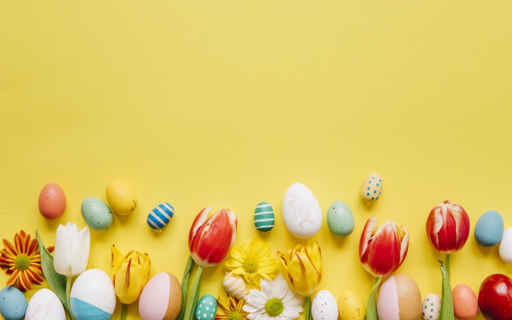 Пасха и тюльпаны