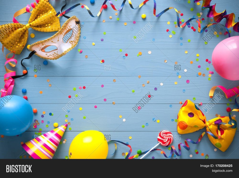 Фон для др с тортом и шарами