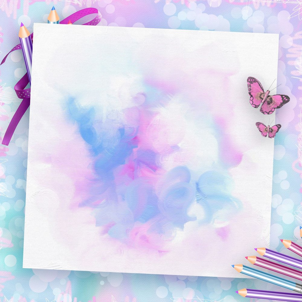 Акварельный фон детский