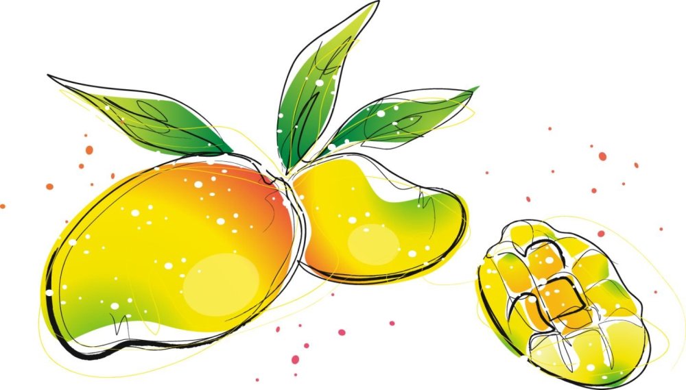 Весёлый манго вектор