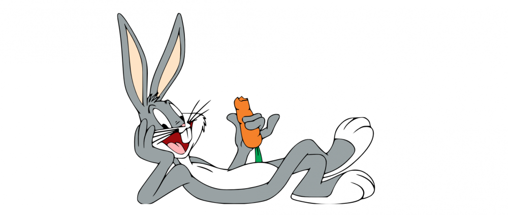 Заяц Багз Банни с морковью