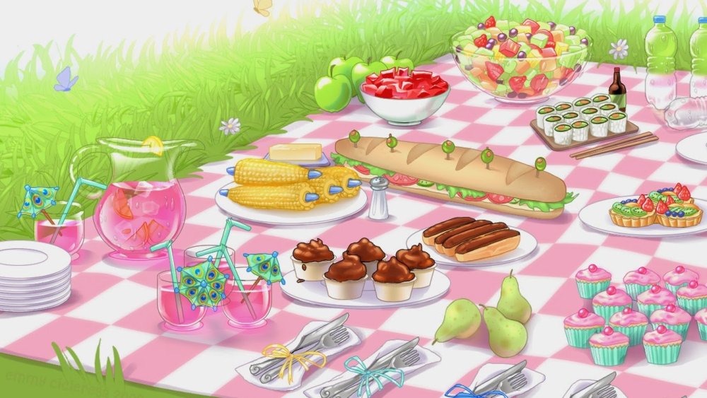 Праздничный стол рисунок