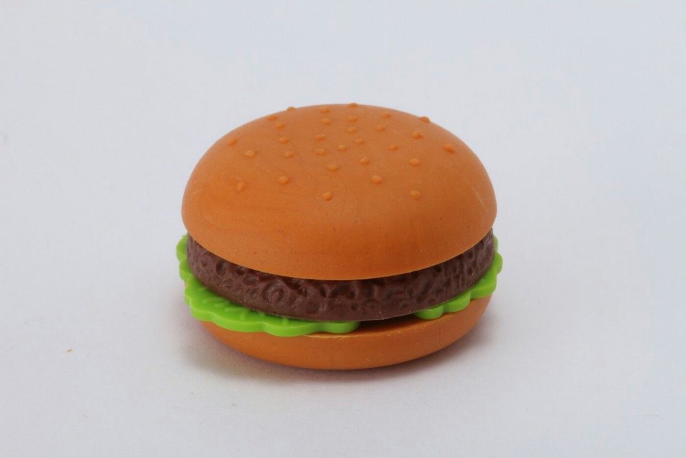 Гамбургер из воздушного пластилина