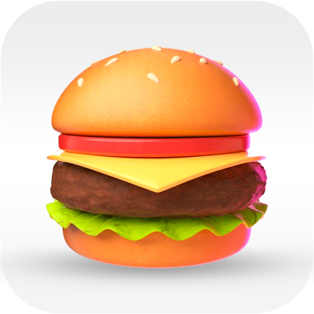 Бургер на прозрачном фоне