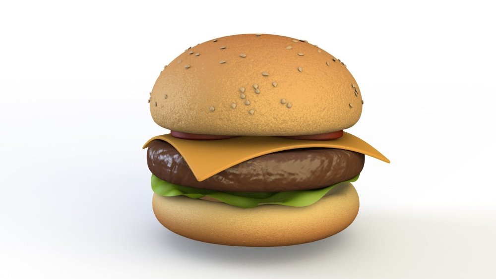 Гамбургер в 3d