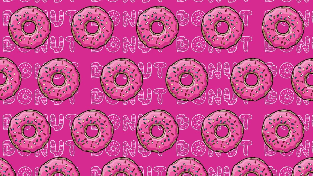 Пончик розовый