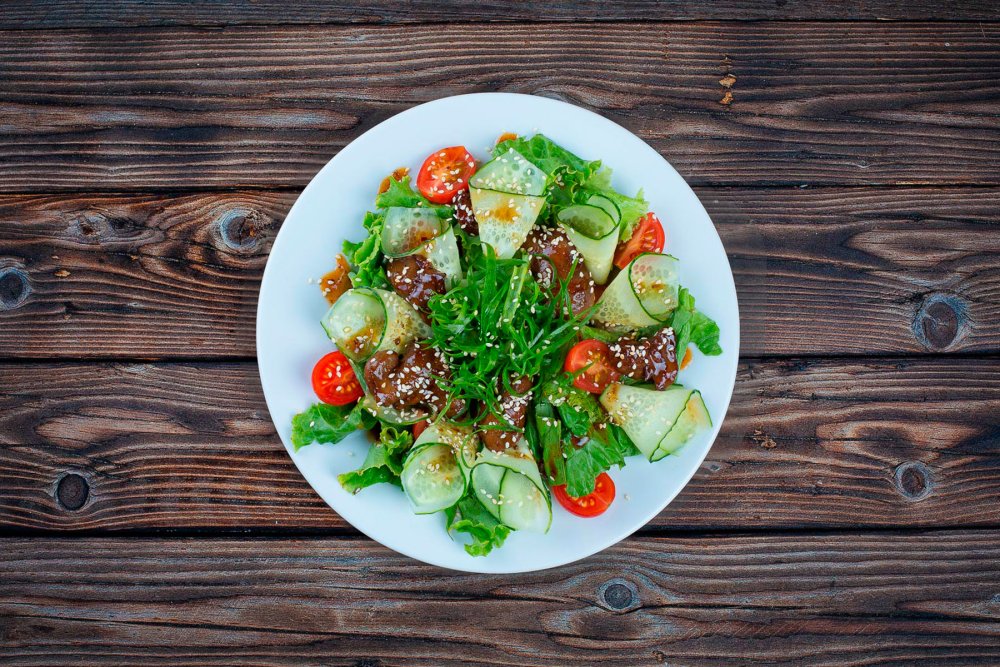 Салат сверху