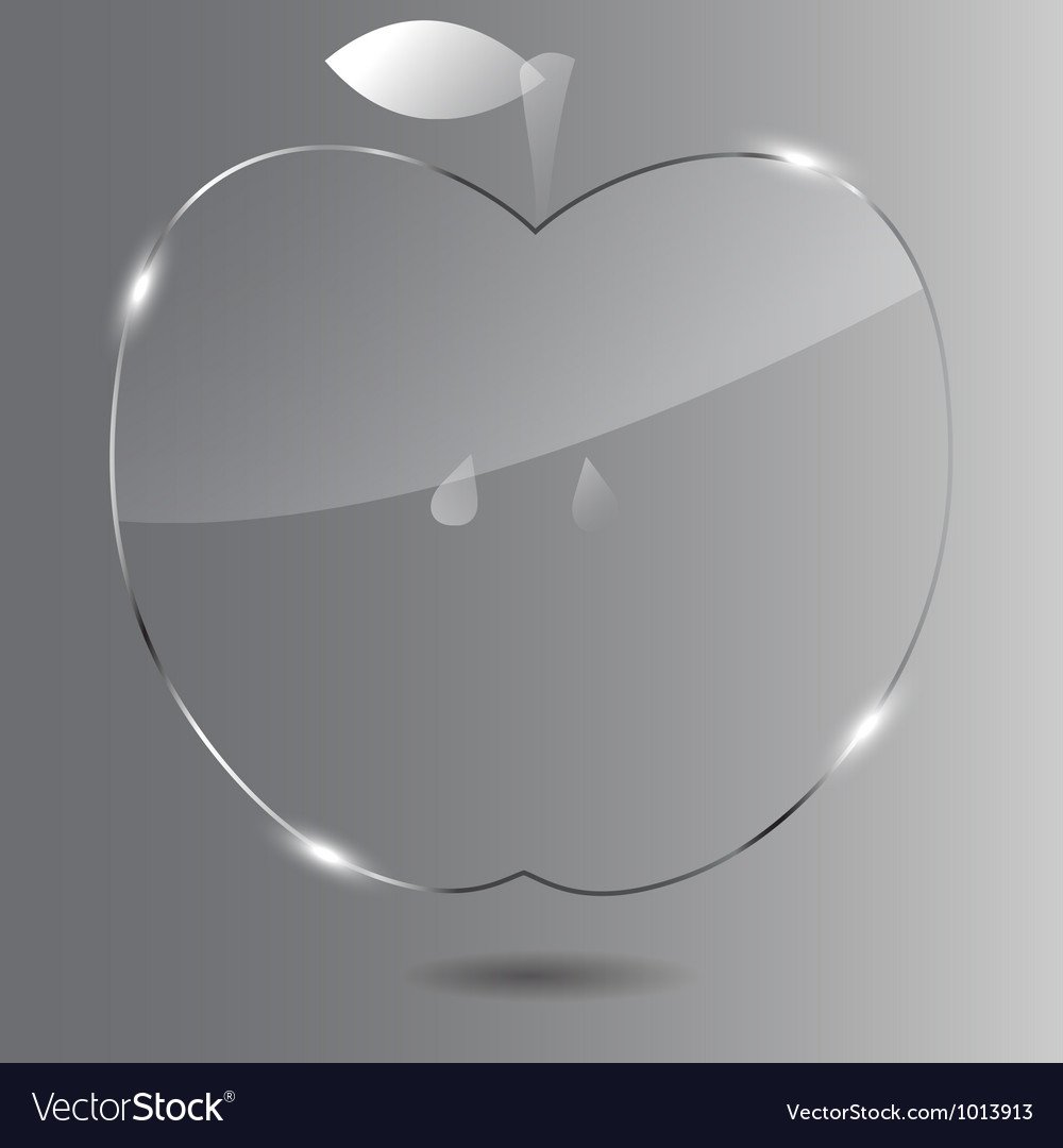 Логотип Apple стеклянный