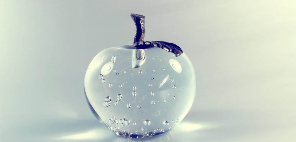 Обои стеклянные фигуры