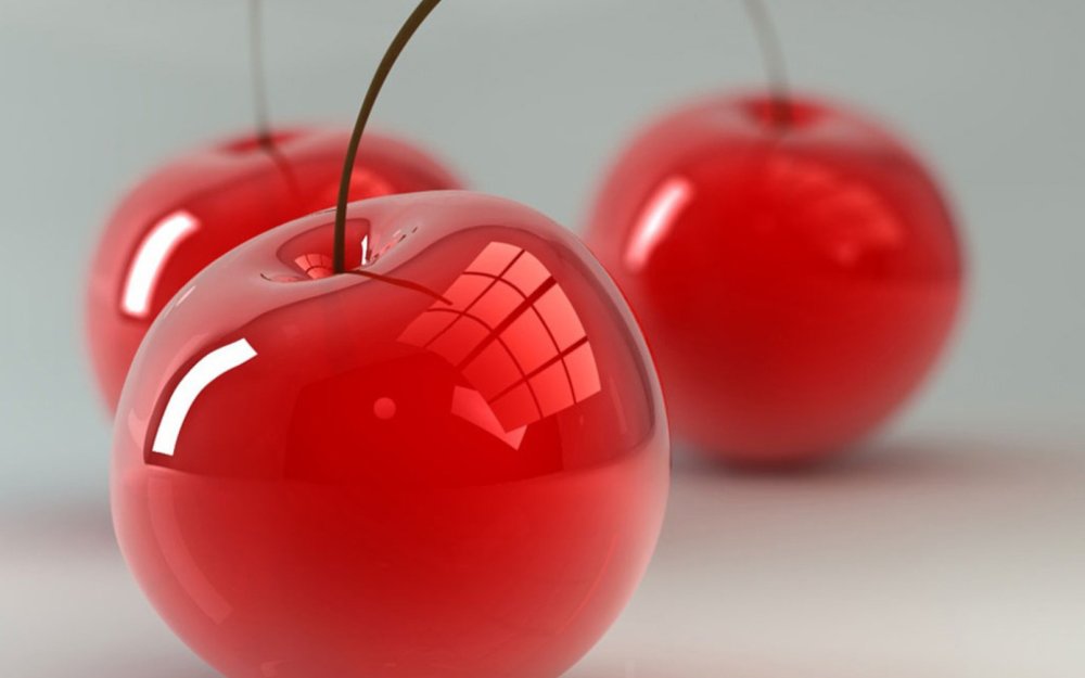 Стеклянные фрукты и овощи