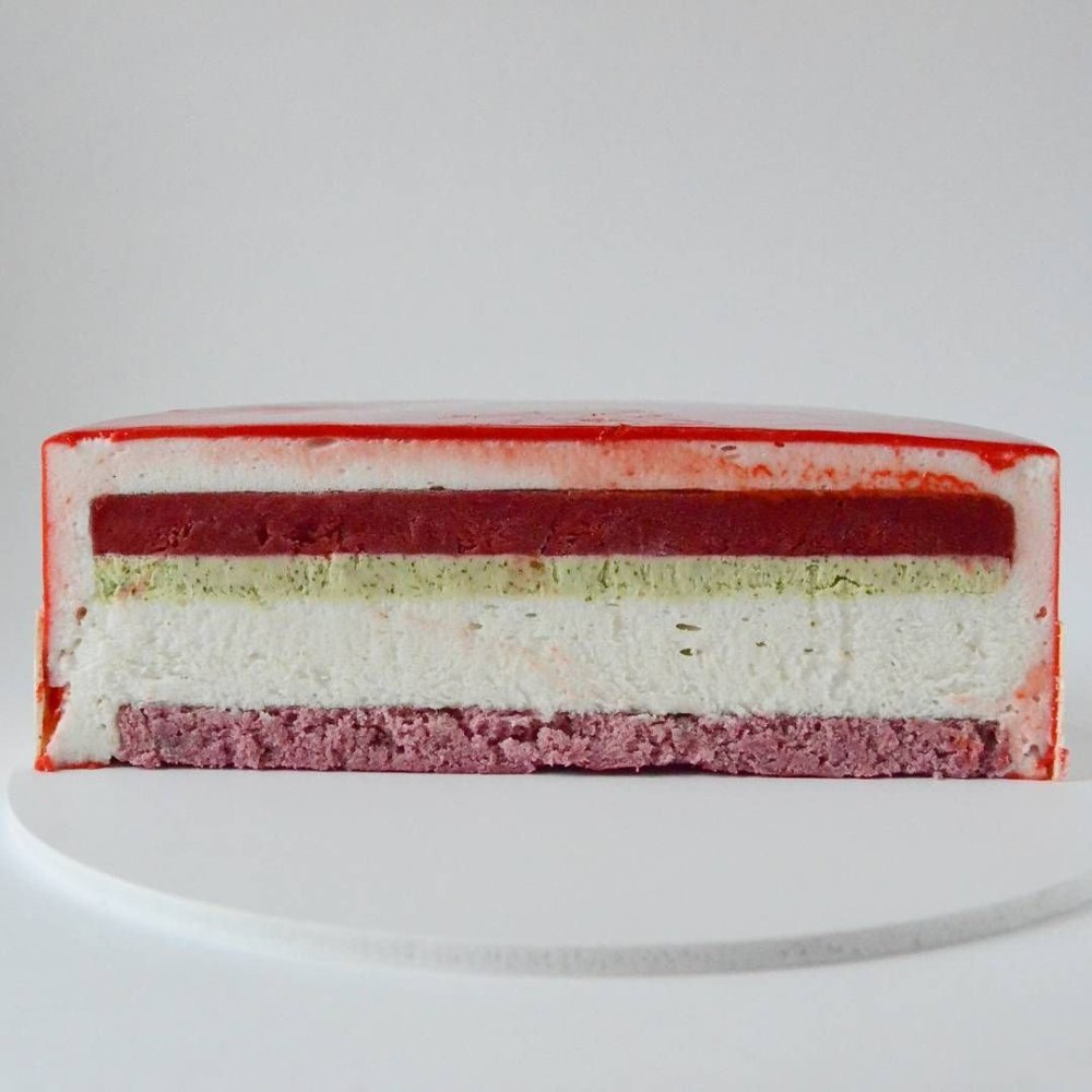 Муссовый торт малина Кокос