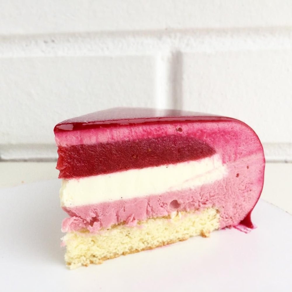 Муссовый торт малина ваниль