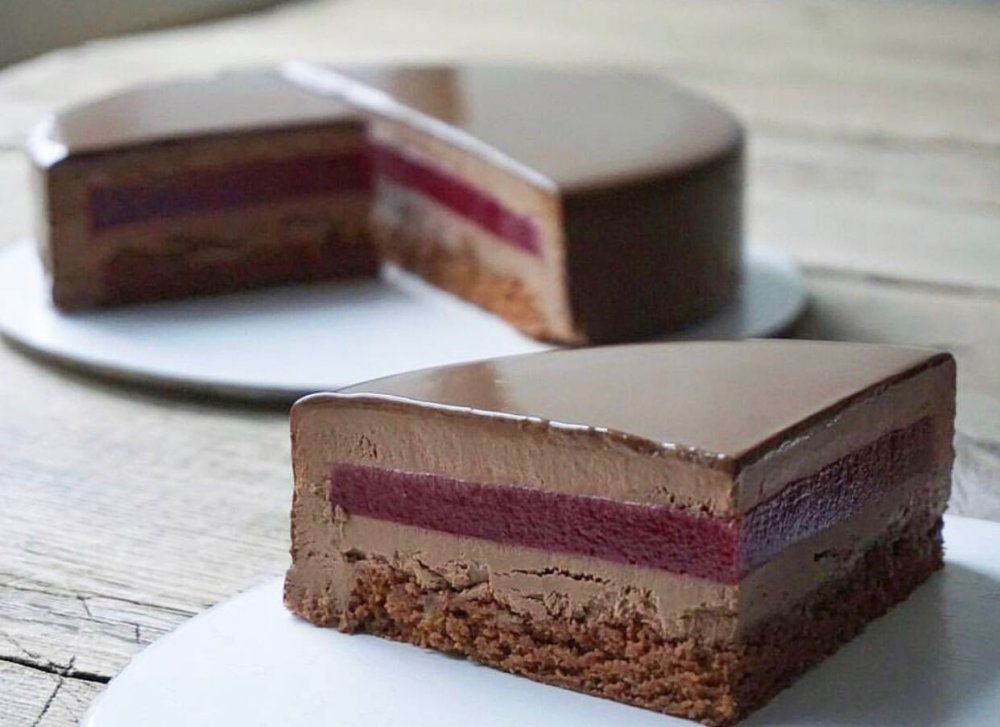 Муссовый торт вишня шоколад