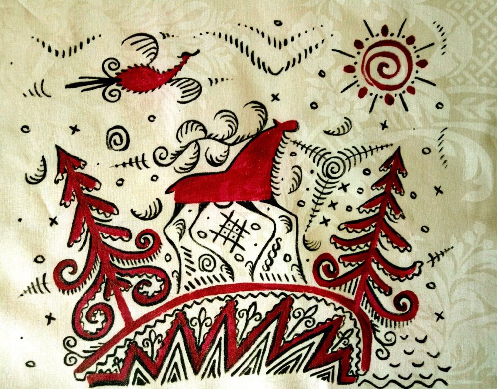 Мезенская роспись Мезени