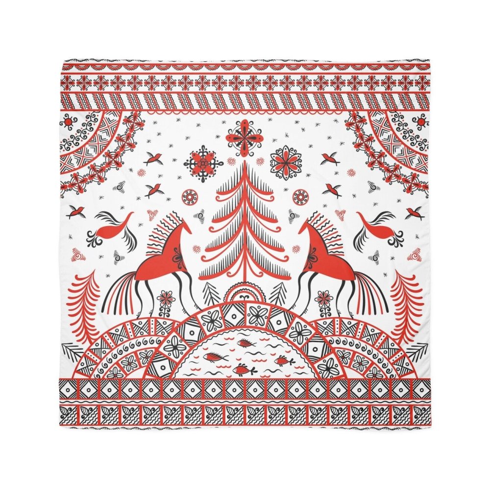 Мезенская роспись ленточный орнамент