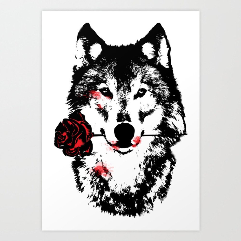 Волк с розой в зубах, добавлено: Ксения Щернакова