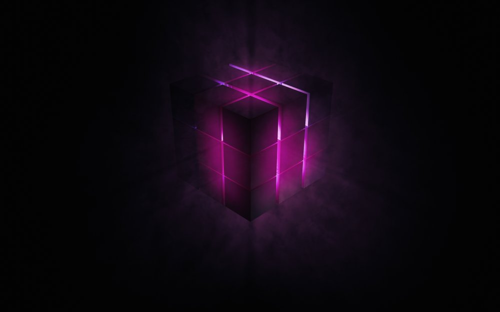 Фиолетовый куб
