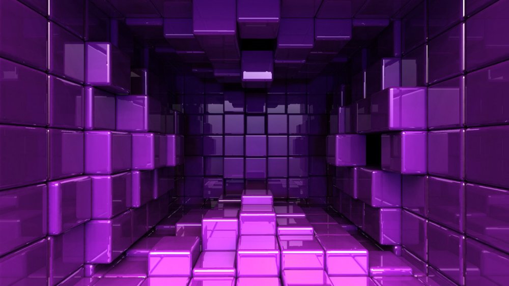 Кубик сиреневый