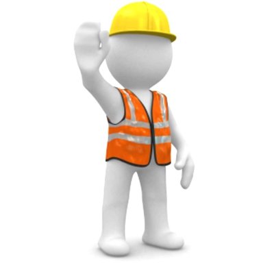 Человечек в каске