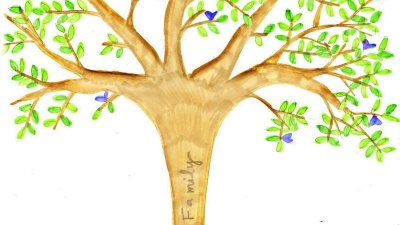 Фон дерева для генеалогического древа