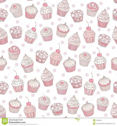 Фон с пироженками