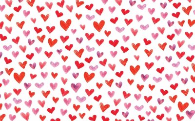 Сердечки на белом фоне