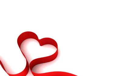 Сердечки на белом фоне