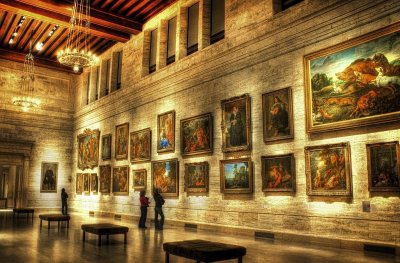 Залы с картинами Леонардо да Винчи в музеях мира