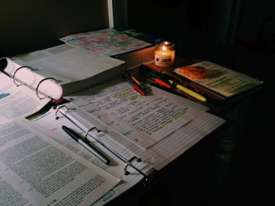 Эстетика учёбы ночью