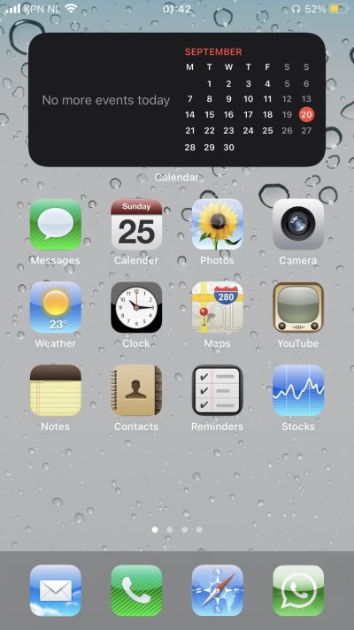 Виджеты приложений IOS